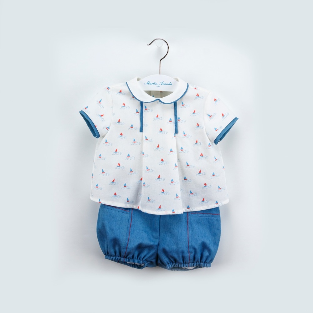 Set short & top barquitos